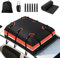 JOBYNA Auto Dachbox Faltbare, 21 Kubikfuß/ 585 L PVC Dachkoffer Gepäckbox 100% Wasserdichter Dachtasche, Dachgepäckträger Tasche für Alle Autos mit Kombinationsschloss, Aufbewahrungstasche