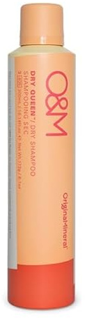 O&M Dry Queen Dry Shampoo - 300ml - Clean From Sulfates, Parabens, Silicones, MIT, Phthalates, Propylene Glycol & Gluten, PETA Certified Vegan & Cruelty Free