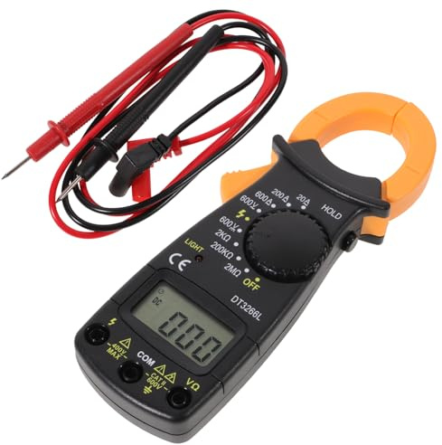 VALICLUD Multímetro Digital de Pinza Portátil con Alta Precisión Medidor de Corriente y Voltaje Comprobador Eléctrico para Mediciones Versátiles y Uso Profesional
