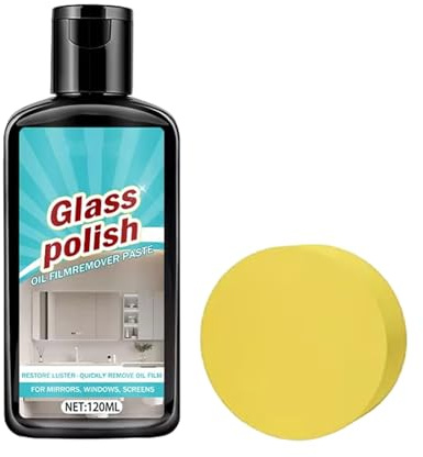 Composto Lucidante Per - 120 Ml Ripristina La Brillantezza E Rimuove Le Macchie Ostinate | Pasta Detergente Per Vetri Della Doccia Per Macchie Di Acqua Dura E Pellicole D'olio | Detergente Multi
