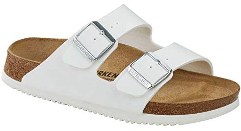 Birkenstock Arizona Semelle Professionnelle Unisexe Adulte Super Grip Birko Flor Blanc EU(40)