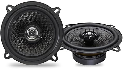 Caliber Auto Lautsprecher Set 100W - 2er Set Lautsprecher Auto - Koaxial Lautsprecher 2-Wege - Inklusive Befestigungsmaterial - Schwarz - 13 cm