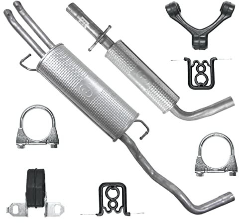 Polmo Schaldampferset Auspuff für Seat Toledo 2 II Octavia 1 I VW Golf 4 IV 1.4 1.6 1.9 SDI