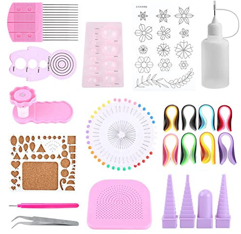 Papier Quilling Str Pinzette Karton Spaß Puzzle für Handgemachtes Papier Quilling Set Paperft Dekoration Kamm Kunststoff 14-teiliges Set Dekoriertes Kit Set Kleinkind Quilling
