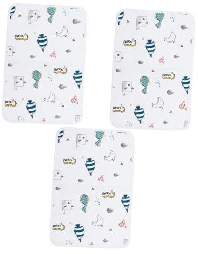 FRCOLOR 3 Stück Nicht-Haustier-PIPI-Pads Wiederverwendbare Hundeurin-Pads 45 X 29 cm Waschbares Haustier-trainingspad Weiß Modische - -Muster