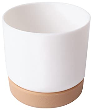 YANGLY Pots de Plantes succulentes en céramique d'imitation en Plastique - Pots de Fleur - Grands/Petits Pots de Plantes - Haute résistance de Cactus - Blanc - 7x5,6 cm - Intérieur