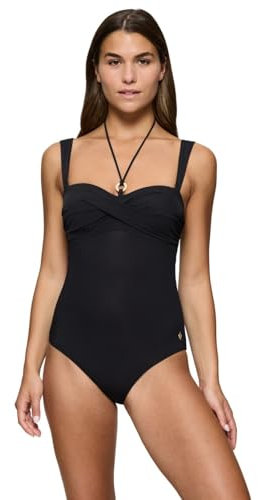 Triumph Summer Twist OPD, One Piece Swimsuit Damen, Schwarz, 42