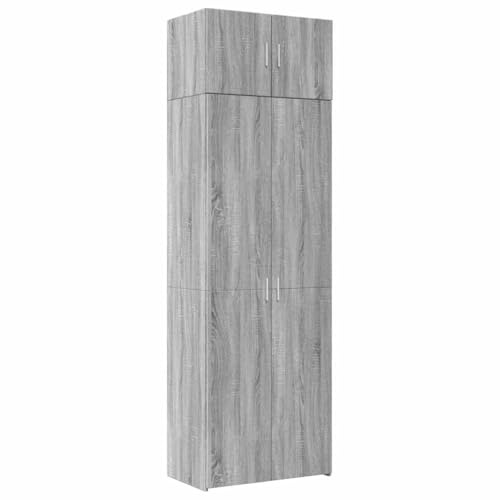 vidaXL Armoire de Rangement Sonoma Gris 70x42,5x225 cm, Armoire de Rangement de Salle de Bain, unité de Rangement de Salle de Bain, Armoire de Toilette