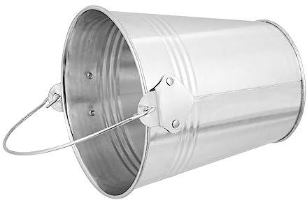 YARNOW 1 Pc Tambouriner Bidon D'huile Seau à Graisse pour Barbecue Baril D'huile De Barbecue Baril De Graisse pour Barbecue Accessoires De Barbecue Bac à Graisse Tôle De Fer Galvanisé