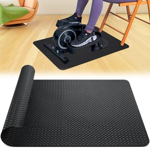 Alfombrilla de entrenamiento antideslizante mejorada, de doble cara, para entrenamiento de piernas elípticas, 60 x 43 cm, para entrenamiento elíptico bajo el escritorio, pedaleador de pies y piernas