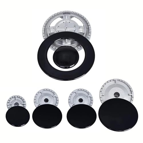 5-Piece Gas Hob Cover Set for SABAF Gas Stoves | Includes Burner Crowns, Flame Caps & Hob Covers | Universal Fit for Gas Cookers & Ovens | UK Kitchen Accessory