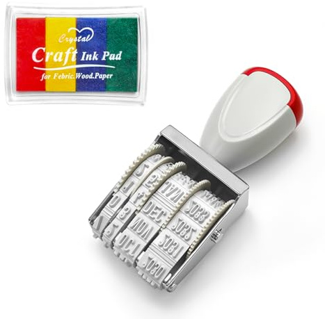 Datumsstempel, Stempel, Ziffernstempel Druckplatte, Datumsstempel ab 2025, Monat AbgeküRzt, AbdruckgrößE 4 mm (Farbe)