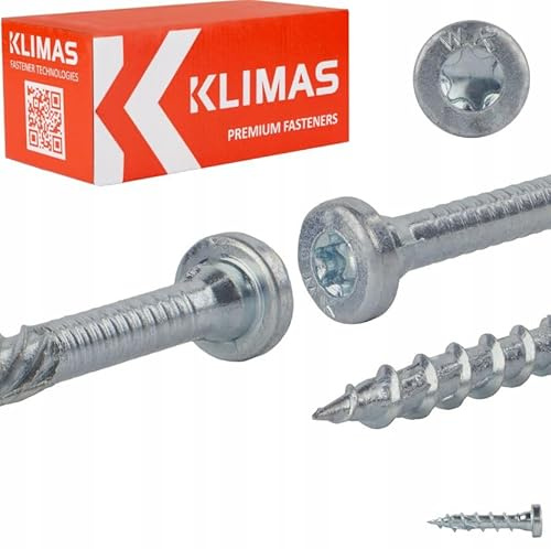 Klimas WKCR Vis de construction avec tête cylindrique Torx (8 x 100 mm)