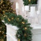 LED Pre-Lit Christmas Garland with 35 Warm White Xmas Lights Lamps with Timer Function 270 cm, 9ft