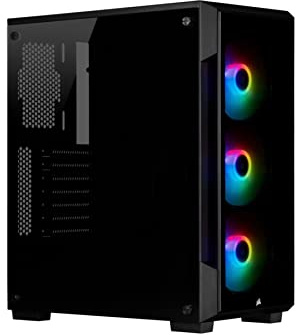 Corsair iCUE 220T RGB Tempered Glass Mid-Tower Smart Case, Svart