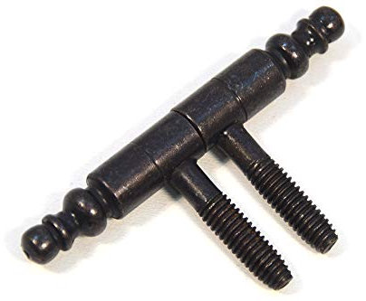 Lot de 4 charnières de porte à tête décorative - Noir