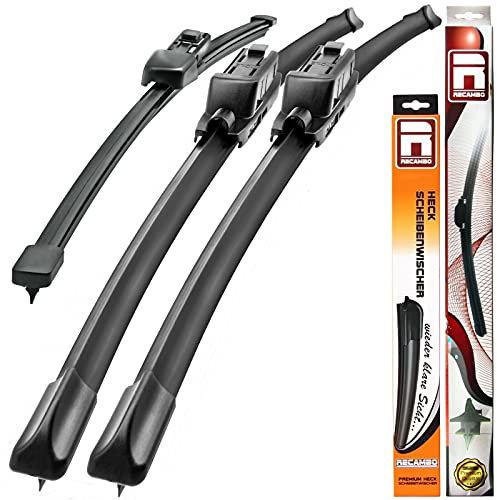 Recambo SCHEIBENWISCHER VORNE + HINTEN kompatibel für Seat Mii | Skoda Citigo | ab 2012> (3er Set: 600mm / 400mm / 275mm)
