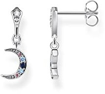 Thomas Sabo Ohrringe Royalty Mond farbige Steine 925 Sterling Silber H2204-945-7