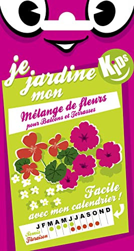 Graines de Mélange de Fleurs pour Balcons et Terrasses - KIDS - 1,5 grammes