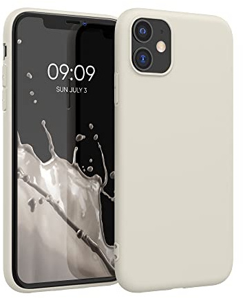 kwmobile fodral kompatibelt med Apple iPhone 11-fodral – mjukt smalt skyddande TPU-silikonskydd – månsken