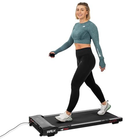 Hop-Sport Laufband HS-750WP Walk, Walking Pad - Geschwindigkeit bis 8 km/h, Lauffläche 45x110 cm, 2,5-PS-Motor, Laufband für Zuhause mit Fernbedienung