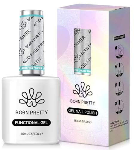 Born Pretty 15 ml Primer Nagellack, semi-permanent, Nail Prep Bond Primer, natürlich, säurefrei, für Nagellack, UV-Gel, Fast Drying Prep Dehydrator Base Varnish Manicure Bonder Liquid
