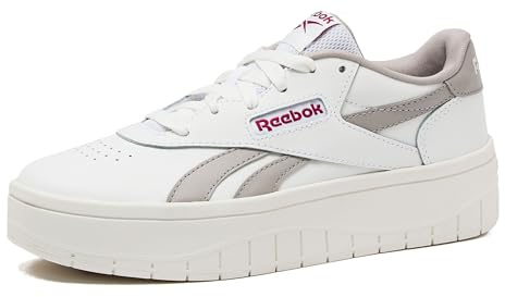 Reebok Court Advance Surge Platform Womens Sneakers, Fashion Tennis Shoes for Women, Footwear White/Chalk/Footwear White, 11