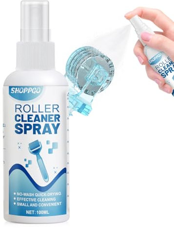 SHOPPGO Derma Roller Cleaner, Microneedling Viso Roller Cleaner, Pulizia Derma Roller, Spray Roller cleaner, Adatto per Rulli, Microaghi, derma Stamp, 100ml
