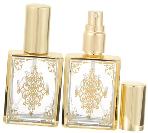 Ipetboom 2pcs Glass Essential Oil Spray Bottles Refillable Perfume Dispensers Mist Sprayers for Aromatherapy Massage Oils and Daily Liquids