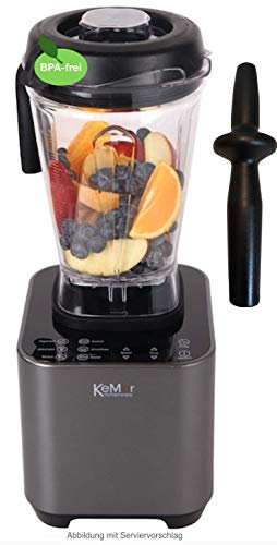 KeMar Hochleistungsmixer (1.500W 30.000 U/min, 2 Liter) Standmixer & Smoothiemaker - LED Touch Bedienung, BPA-frei, 6 Programme - Blender mit Pulse-Funktion, Küchenmixer, Spülmaschinengeeignet