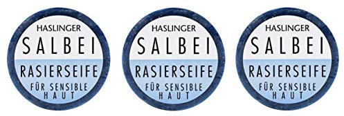 Haslinger Rasierseife 3x 60g (180g) Salbei