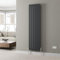 DuraTherm® 1800 x 452mm Anthracite Grey Vertical Designer Radiator Single Column Flat Panel Modern Central Heating Panels Bathroom Radiators