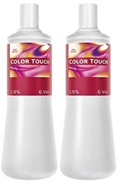 WELLA 2er Pack Color Touch Emulsion 1,9% 1000 ml für normale Haare, permanent, alle Haarfarben, Flasche, Profi