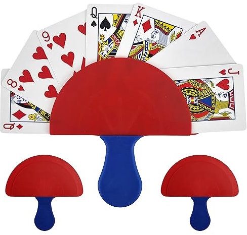 My-goodbuy24 Kartenhalter Spielkartenhalter - 2 Stück - für Erwachsene, Kinder ab 3 Jahren & Senioren - Spielkarten Kartenständer - sicherer Halt für Spielkarten Kartenhalterung (2 Stück)