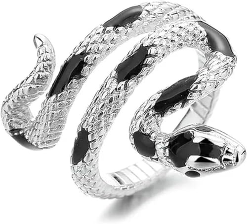 PRETTYLE Bagues serpent gothiques Punk pour femmes, Vintage, ouvert, réglable