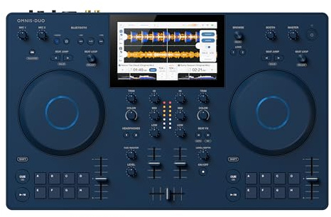 AlphaTheta OMNIS-Duo Portable All-in-One Battery Powered DJ Controller