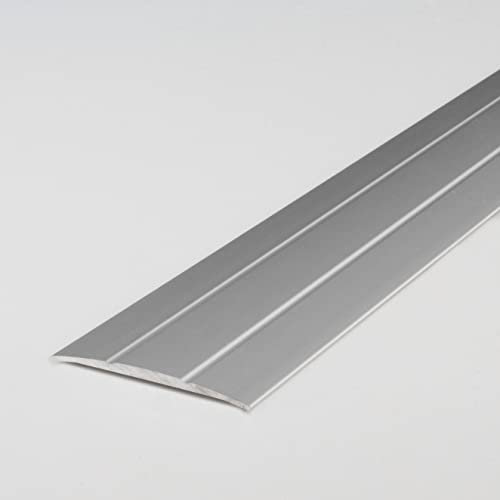 PROVISTON Övergångsprofil | 1,8 x 38 x 2 700 mm | Övergångsskena, övergångslist, golvprofil, täcklist, aluminium, anodiserat, rostfritt stål, färgat, självhäftande