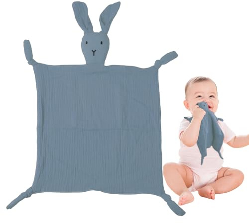 ORUZA Baby Comforters - Rabbit Baby Blanket for Infant Toddler Newborn Boys and Girls (Blue)