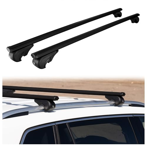 CHROMEMASTER Portapacchi da Tetto, Barre Tetto; Compatibile con Volkswagen T6 Caravelle 2015-2019; Per il Trasporto di Box da Tetto, Portabiciclette, Scala; Struttura Leggera e Resistente in Alluminio