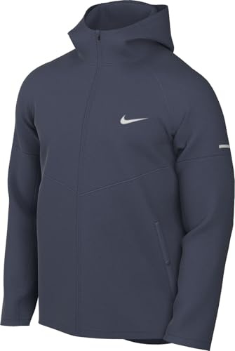 NIKE Miler DD4746-438 Men's Repel Running Jacket, Thunder Blue/Reflective Silv, M