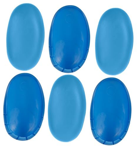 KOCKSHION 3 Paare Dauergewellte und gefärbte Ohrenschützer Anhörung schützend Haarfärbung Ohrschützer Haarfärbung Ohrabdeckung Ohrabdeckungen für Haarfärbemittel Barbershop-Ohrabdeckung Blue