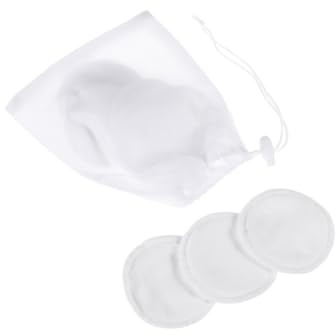 HEMOTON Coussinet Anti-galactorrhée Coussinet Allaitement Et Anti-débordement Avec Pochette Filet Blanche Jetable Et Respirante