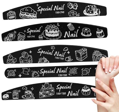 Lucidatore per unghie | Grande lima per lucidare e levigare le unghie,Lucidatore double face per modellare donne ragazze nail design salone benessere viaggio unghie giornaliero compleanno