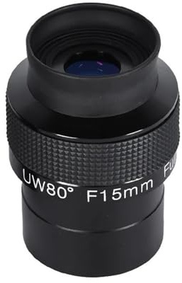 Télescope astronomique 5,1 cm UW80 degrés F15/20/30/40 mm Oculaire ultra grand angle entièrement multicouche (UW15 mm)