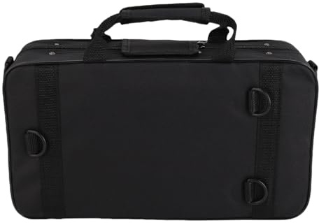 Changor Borsa per Clarinetto, Tessuto Oxford Impermeabile con Tracolla per il Proprietario del Flauto, Comoda da Trasportare, Imbottita in Schiuma Nera
