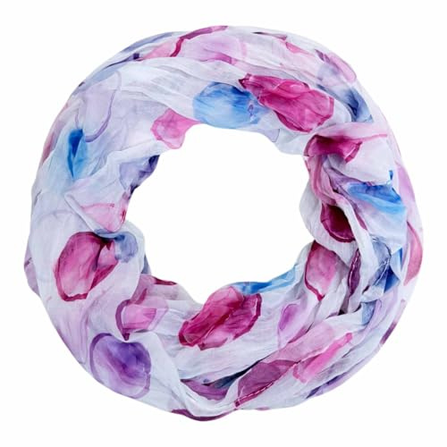 Jeamis cirkel siden loop gradient vår rund halsduk regnbåge unisex sommar lätt halsduk stola prickar, Cirkel 25bb rosa, 160 x 48 cm