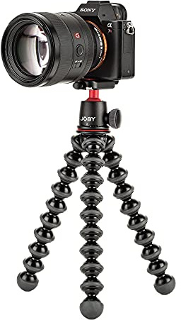 JOBY JB01507-BWW GorillaPod 3K Kit, Flexible Lightweight Tripod with BallHead for DSLR and CSC/Mirrorless Camera Up to 3 kg Payload, Black