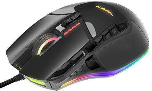 Patriot Viper Gaming V570 RGB Blackout Edition Pro Laser Maus Bis zu 12.000 DPI