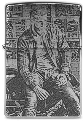 Zippo Sturmfeuerzeug Original Chrom gebürstet individuelle Gravur Eigenes Foto - Fotogravur