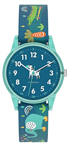 Cander Berlin MNA 4030 H Kinderarmbanduhr 3 ATM wasserdicht analog Armbanduhr Kinder Lernuhr für Jungen und Mädchen